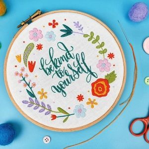 "Be Kind To Yourself" Handmade Embroidery Kit
